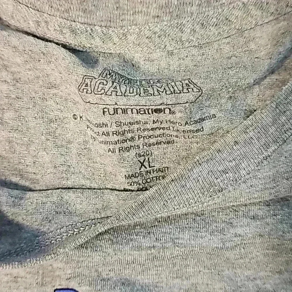 Womens Funimation My Hero Academia Grey T Shirt XL - Picture 3 of 4